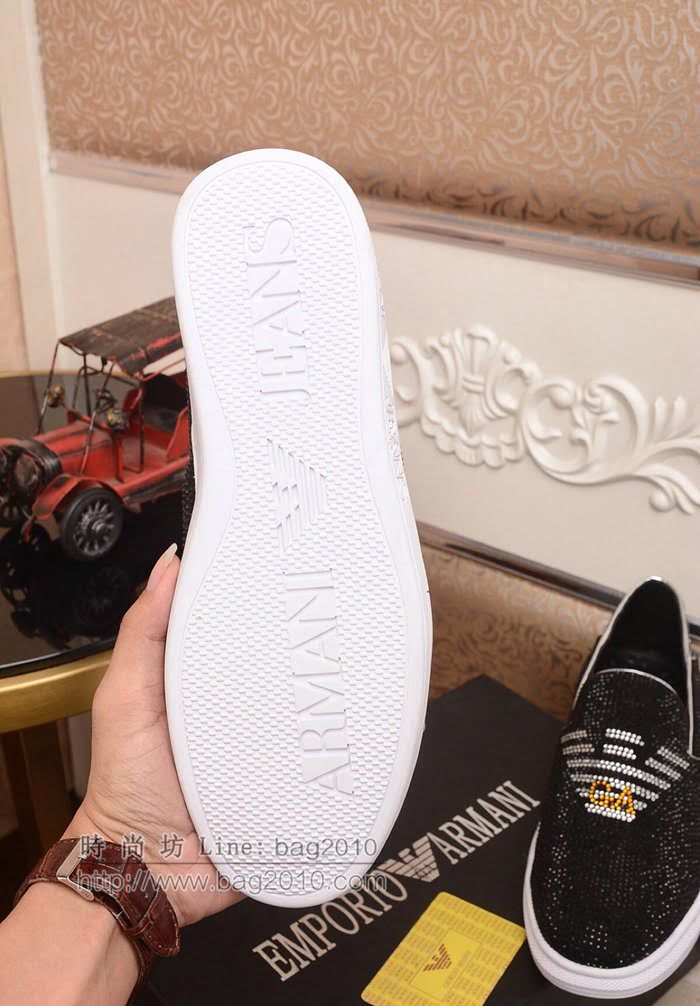 Armani男鞋 原版專櫃潮鞋 頂級牛皮 歐美時尚風格 阿瑪尼休閒男鞋  jpx2174